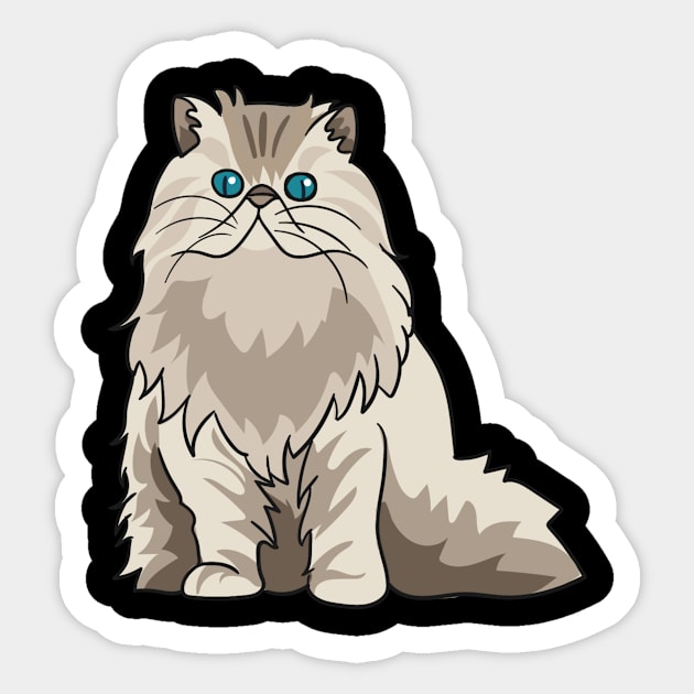 Persian cat cute cat tomcat kitten Sticker by SpruchBastler